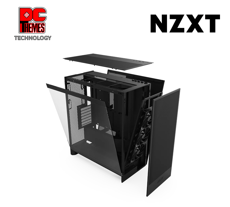 NZXT H7 Flow Tempered Glass Casing - Black